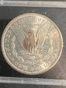 lot 48 image: 1881-S US MORGAN SILVER DOLLAR IN CASE