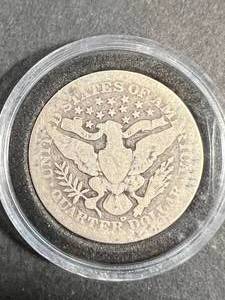 lot 56 image: 1908-D US BARBER QUARTER IN AIRTITE