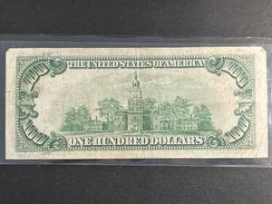 lot 86 image: 1934B US $100 FEDERAL RESERVE NOTE