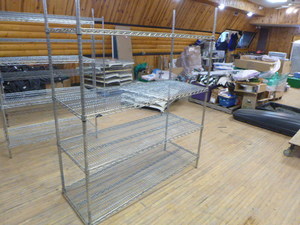 lot 21 image: Metal Wire Shelving