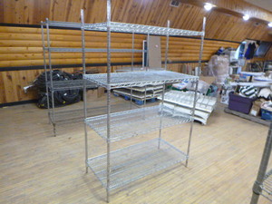 lot 22 image: Metal Wire Shelving