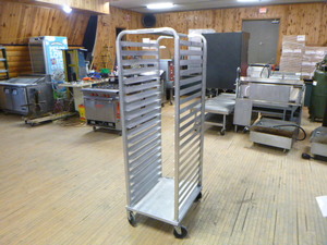 lot 41 image: Sheet Pan Rack on Wheels