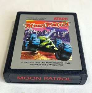 lot 14 image: Vintage ATARI 2600 Moon Patrol Video Game (CX2692) (Working)