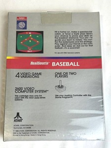 lot 17 image: Vintage ATARI 2600 Baseball Video Game (CX2640) (Factory Sealed)