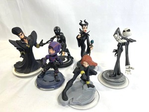 lot 70 image: Disney Infinity Lot - Time, Sam Flynn, Hiro, Maleficent, Jack Skellington, and Black Widow