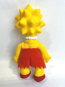 lot 78 image: Vintage 1990 The Simpsons 8-inch Lisa Simpson Burger King Plush Toy