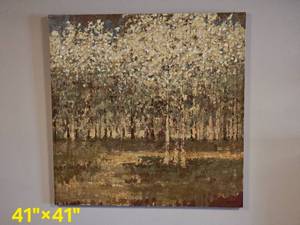 lot 94 image: Birch Grove Canvas Decor Print
