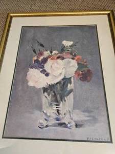 lot 135 image: Edouard Manet Flowers in A Crystal Vase - Decor Art