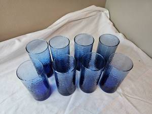 lot 234 image: Cobalt Blue Collins Glasses