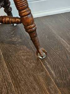 lot 238 image: Antique Ball & Claw Piano Stool