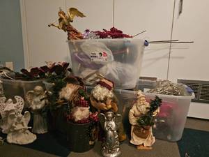 lot 245 image: Holiday Santas & Angels Decor Collection