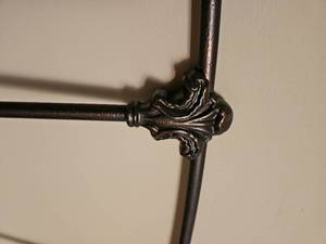 lot 202 image: Steel French Detailed Queen Bedframe