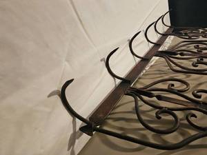lot 204 image: Architectural Scrolled Iron Coat Rack