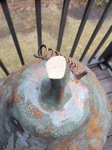 lot 246 image: Glazed Ceramic Pear Sculpture