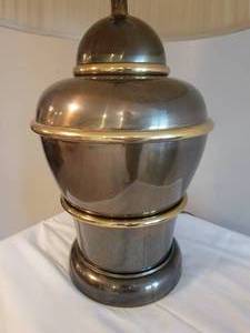 lot 154 image: Timeless Brass Ginger Jar Table Lamp