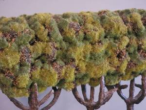 lot 189 image: Striking Moss  Metal Sculpture - Topiary in Miniature