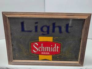 lot 9 image: Lighted Schmidt Light Sign