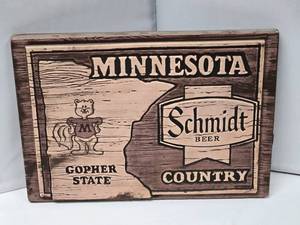 lot 36 image: Plastic Minnesota Gopher State Schmidt Beer Country