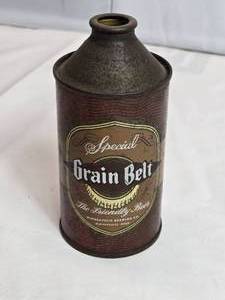 lot 79 image: Vintage Grain Belt Steel Beer Can