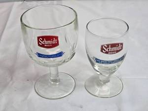 lot 90 image: Schmidt Beer Goblet Style Glasses