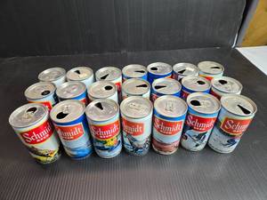 lot 111 image: Lot of 21 Schmidt Outdoors Art Cans No Duplicates