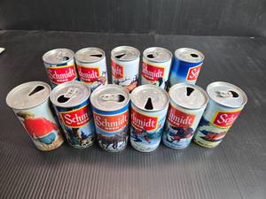 lot 112 image: Lot of 11 Schmidt Outdoors Art Cans - No Duplicates