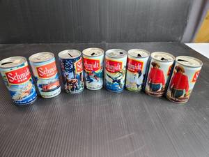 lot 113 image: Lot of 8 Schmidt Outdoors Art Cans