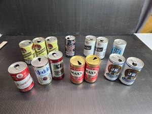 lot 121 image: Lot of 14 Misc. Brand Vintage Beer Cans