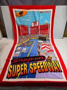 lot 144 image: Snap-on 75 Year Super Speedway Beach Towel 64x32 - New