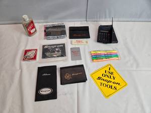 lot 167 image: Misc. Snap-on Collectibles - Jar opener, Wallet, Highlighters etc