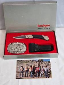 lot 176 image: Kershaw Officer Ranch Knife and Belt Buckle - 257730,000