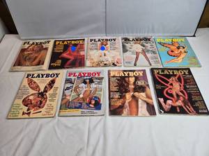 lot 193 image: Lot of 9 Playboy from 1976 - Some missing centerfolds, see desc.