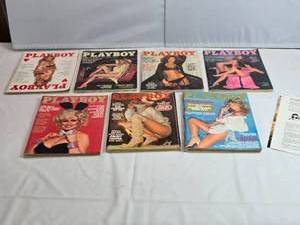 lot 195 image: Lot of 7 Playboy from 1978 - Some missing centerfolds, see desc.