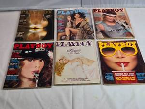lot 199 image: Lot of 6 Playboy from 1982