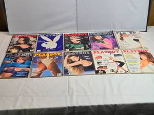 lot 200 image: Lot of 10 Playboy from 1986 and 1987