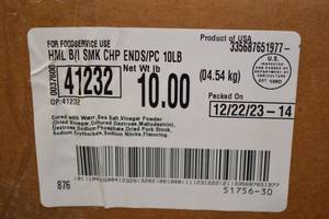 G - 10lb Box of Frozen Hormel Smoked Pork Chops Packed 122223