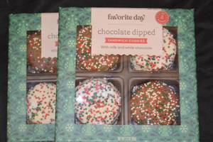 2ct Box of Favorite Day Chocolate Dipped Sandwich Cookies