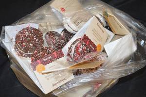 Bag of Assorted Favorite Day Chocolate Peppermint and Caramel Cocoa ToppersStir Sticks