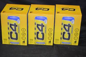 3ct Box of C4 Performance Energy Drink - 4-Pack Frozen Bombsicle Flavor Best by 022024