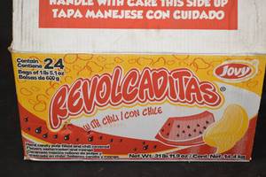 Case of Revolcaditas Import Mexican Chili Candy - 24 1lb Bags, Mango and Watermelon Flavor