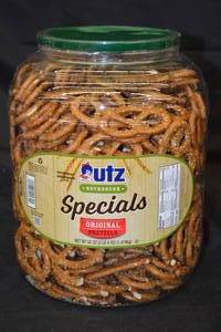 Bulk Jar of Lutz Sourdough Specials Pretzel Snacks Best by 05272024