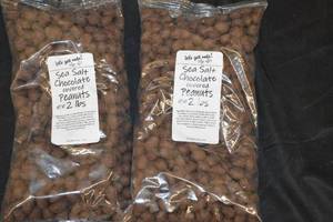 2ct 2lb Bag of Sea Salt Chocolate Covered Peanuts Best by 05022024