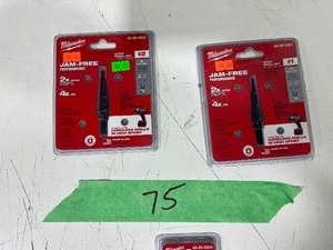 3) MILWAUKEE STEP DRILL BITS $95 RETAIL VALUE