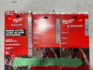 9) MILWAUKEE 35-38 COMPACT  PORTABLE BAND SAW BLADES