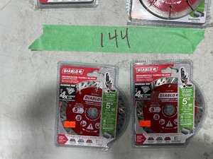 3) MASONRY 5 DIABLO SEGMENTED TURBO BLADES & 1) DIABLO 5 DIAMOND TUCKPOINT BLADE