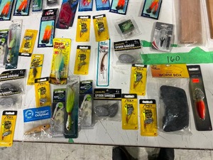 TABLE FULL OF LURES