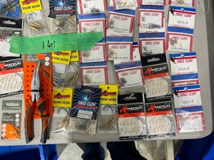 TABLE FULL OF HOOKS
