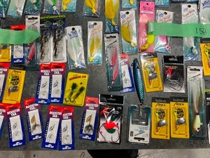 TABLE FULL OF LURES & JIGS