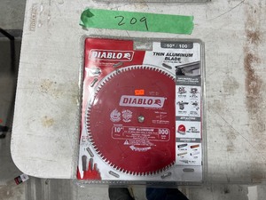 2) DIABLO 10 X 100TOOTH THIN ALUMINUM BLADES $113 RETAIL VALUE