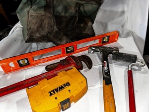 lot 213 image: Tool Bag and Variety of Tools
